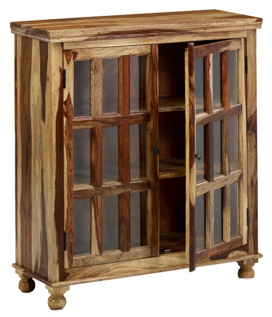 Tahoe 18 Glass and Wood Cabinet