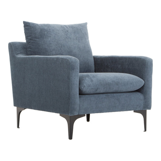  Paris Modern Blue Accent Armchair For Living Room Moe' Home