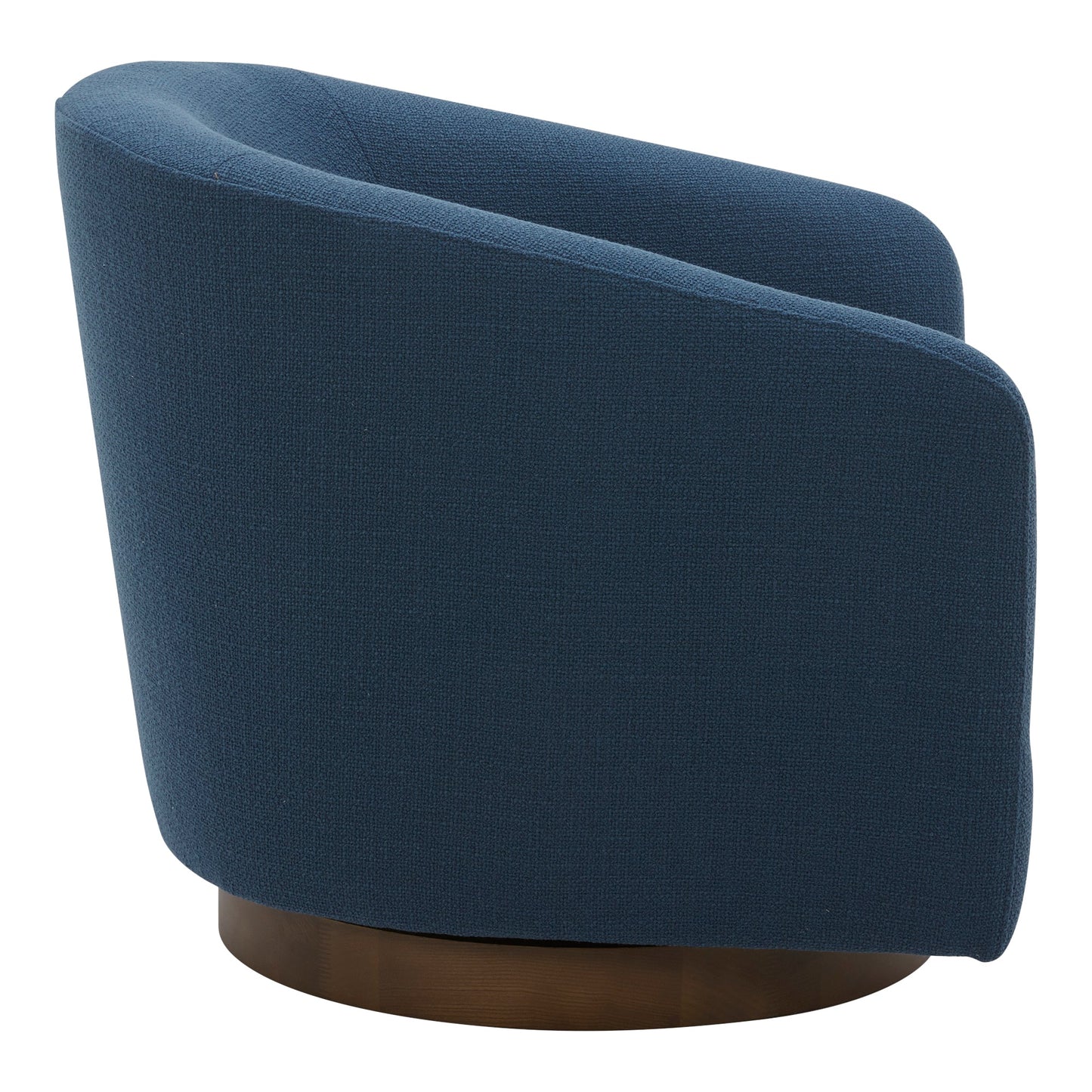  Oscy Dark Blue Swivel Bucket Accent Chair Moe' Home