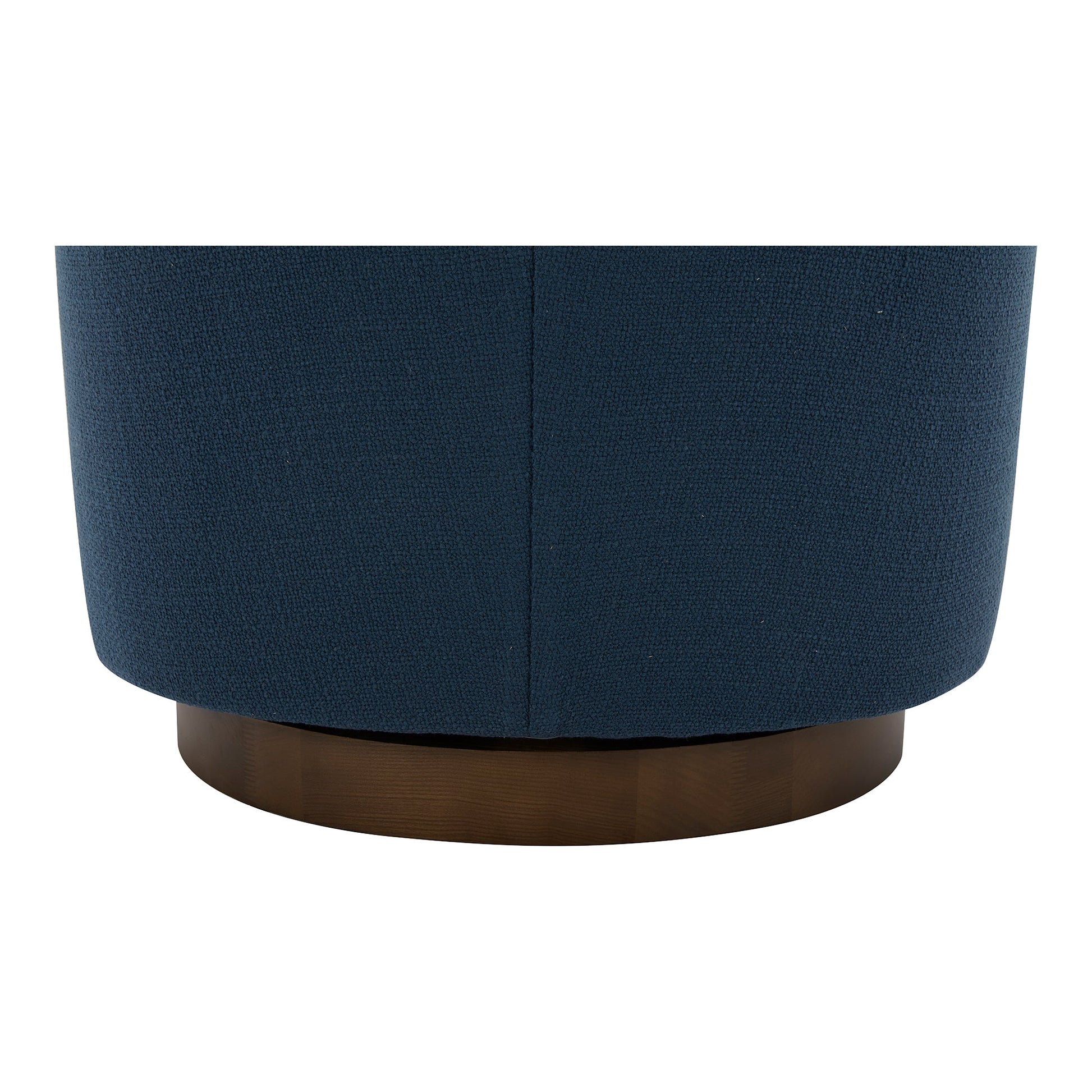  Oscy Dark Blue Swivel Bucket Accent Chair Moe' Home