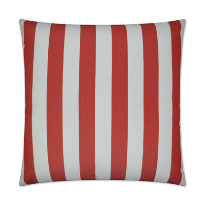 D.V. Kap Outdoor Café Stripe Pillow - Red