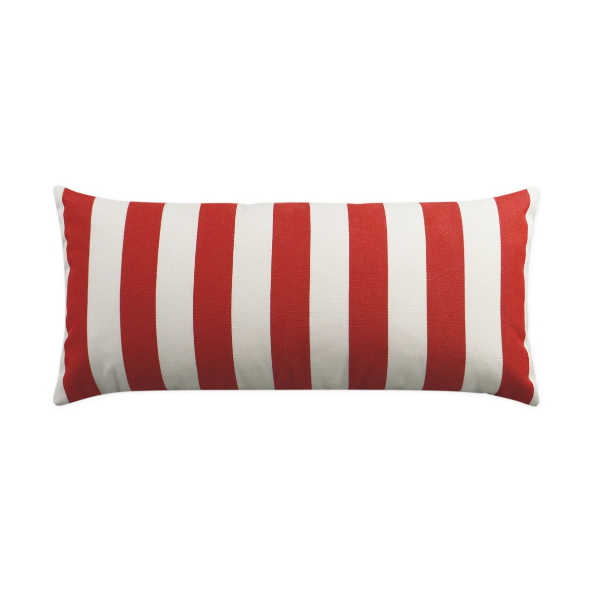 Outdoor Café Stripe Lumbar Pillow - Red