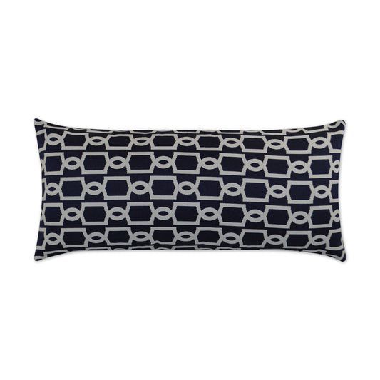 D.V. Kap Outdoor Ocean Gate Lumbar Pillow - Navy