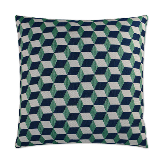 D.V. Kap Outdoor Puzzle Pillow - Emerald