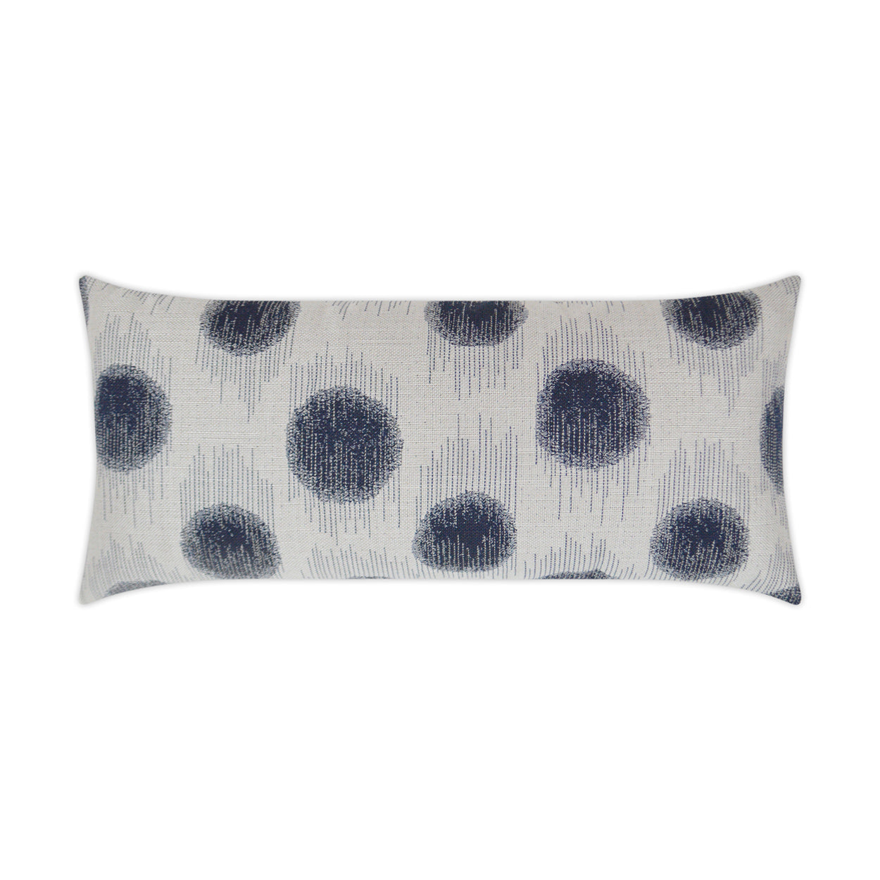 Outdoor Sumatra Dot Lumbar Pillow - Indigo