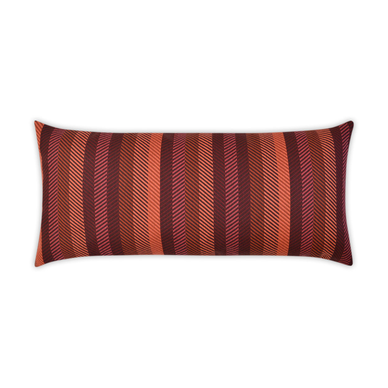 Outdoor Lattitude Lumbar Pillow - Merlot
