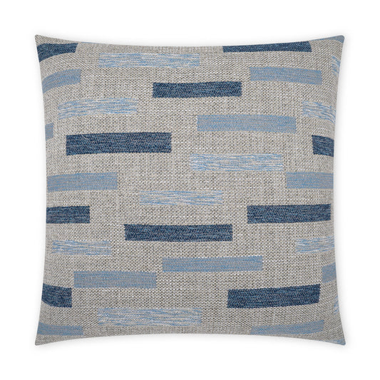 D.V. Kap Outdoor Blockweave Pillow - Indigo