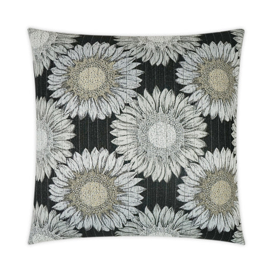 D.V. Kap Outdoor Daisy Chain Pillow - Black