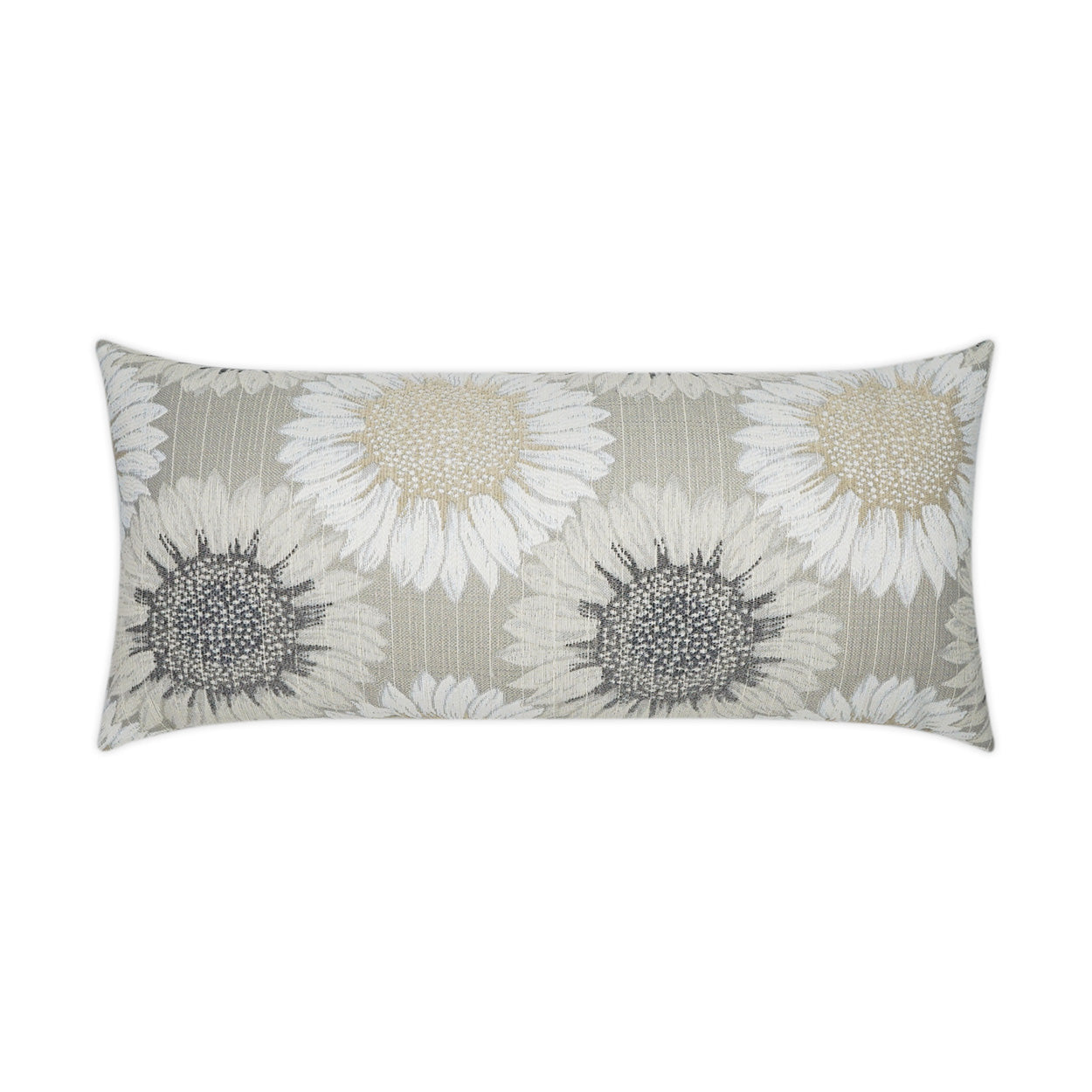 Outdoor Daisy Chain Lumbar Pillow - Sand
