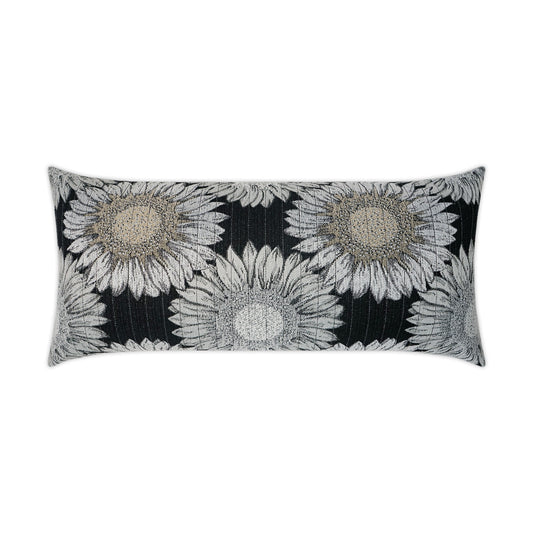 D.V. Kap Outdoor Daisy Chain Lumbar Pillow - Black