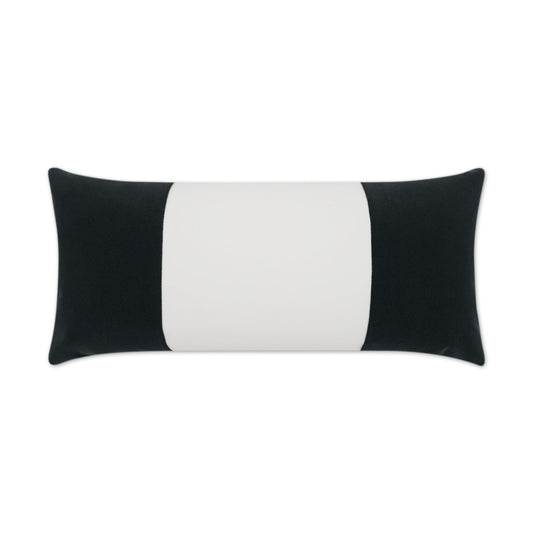 D.V. Kap Outdoor Sundance Band Lumbar Pillow - Charcoal