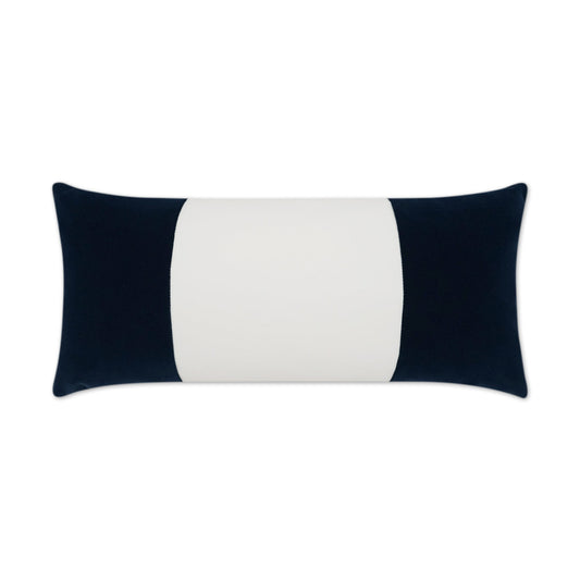D.V. Kap Outdoor Sundance Band Lumbar Pillow - Navy