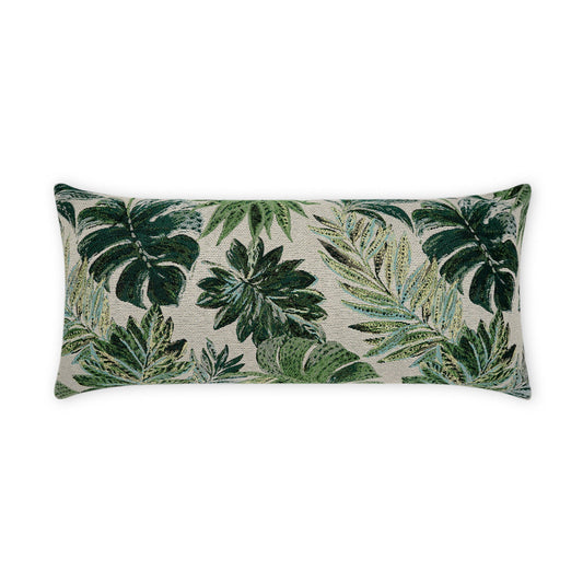 D.V. Kap Outdoor Rain Forest Lumbar Pillow - Green