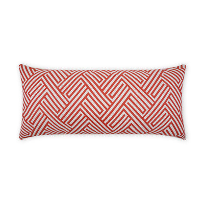 Outdoor Mandros Lumbar Pillow - Coral