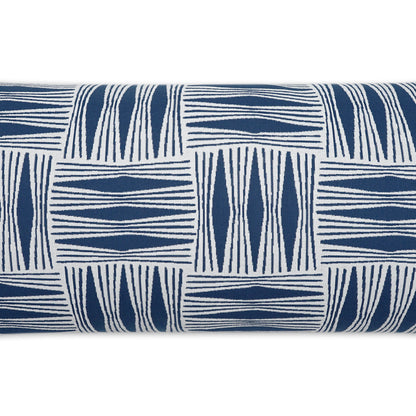 Outdoor Kizomba Lumbar Pillow - Blue