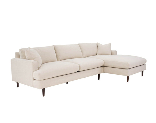 Martha Left Sectional Sofa - Beach Alabaster