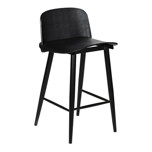  Looey Contemporary Black Counter Stool Moe' Home