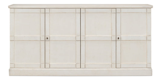 Lionisio Buffet 75" Stucco with Wood Doors