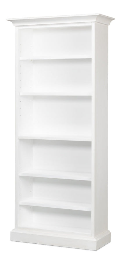 Open Shelf Bookcase Cortina White