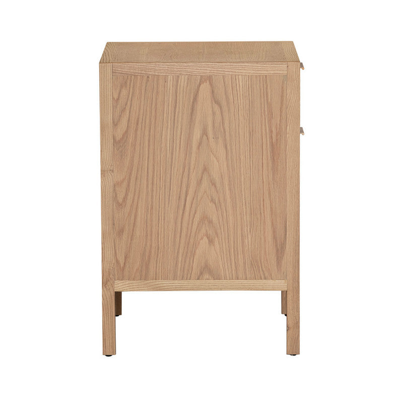 LH Home Rattan Two Drawer Accent Cabinet - Natural Tone Wood