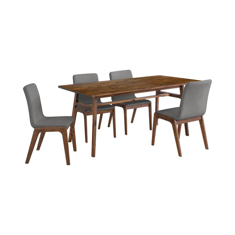 LH Home Remix Solid Wood Dining Table for 6 People