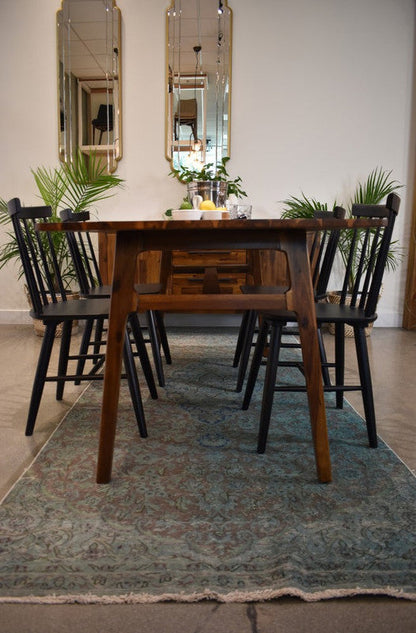 LH Home Remix Solid Wood Dining Table for 6 People