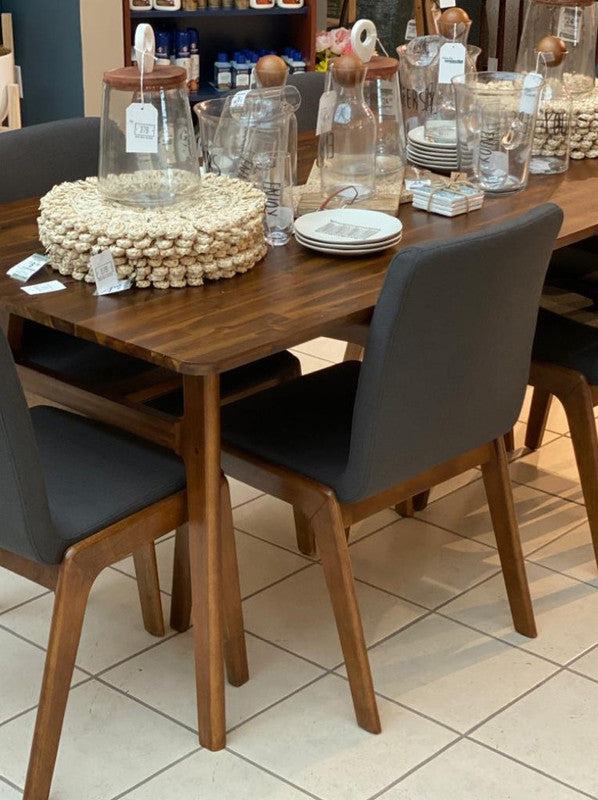 LH Home Remix Solid Wood Dining Table for 6 People