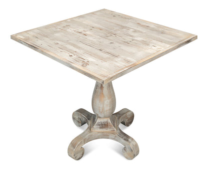 Square Bistro Table Grey Oak