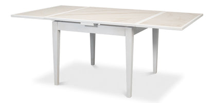 Paolino Square Extendable Dining Table Cortina White