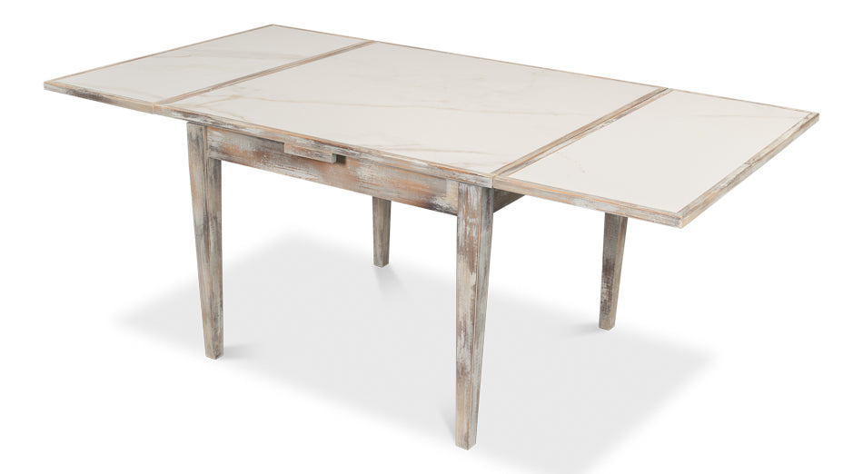 Paolino Square Extendable Dining Table Grey Wash