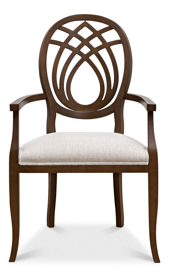 Goccia Arm Chair Driftwood Oatmeal