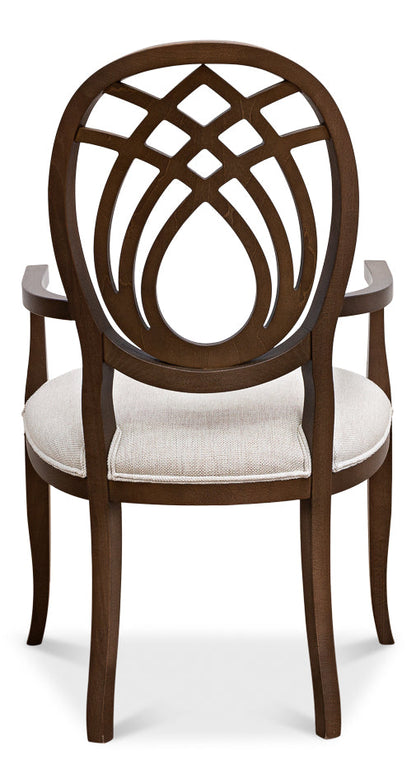 Goccia Arm Chair Driftwood Oatmeal