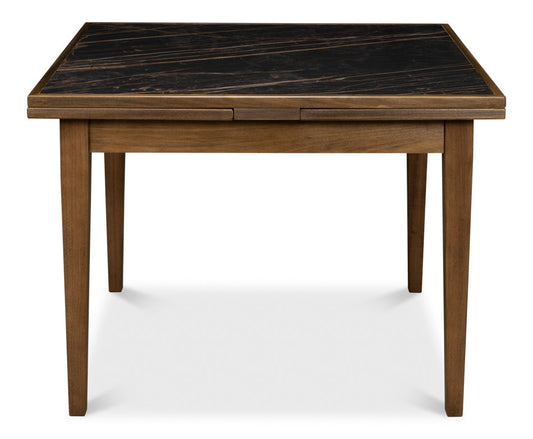 Paolino Square Extendable Dining Table Dark Wash