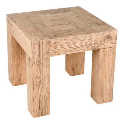  Evander Oak Wood End Table for Living Room Moe' Home