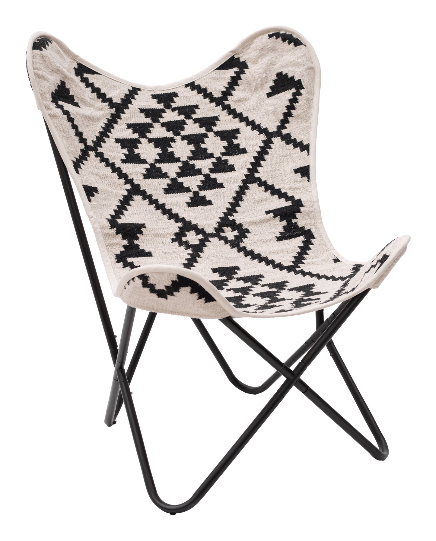 Rabat Accent Chair Beige & Black