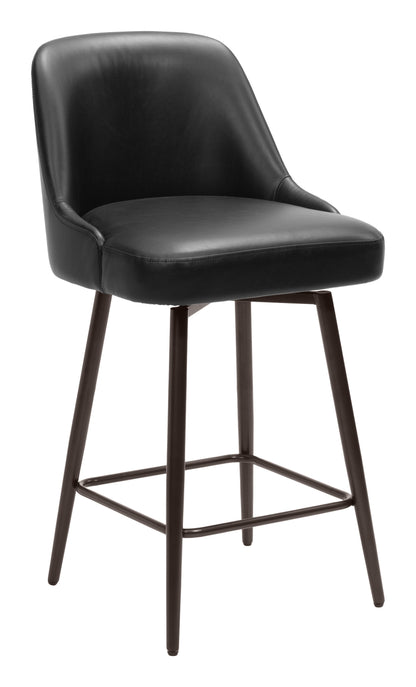 Keppel Swivel Counter Stool Black & Bronze