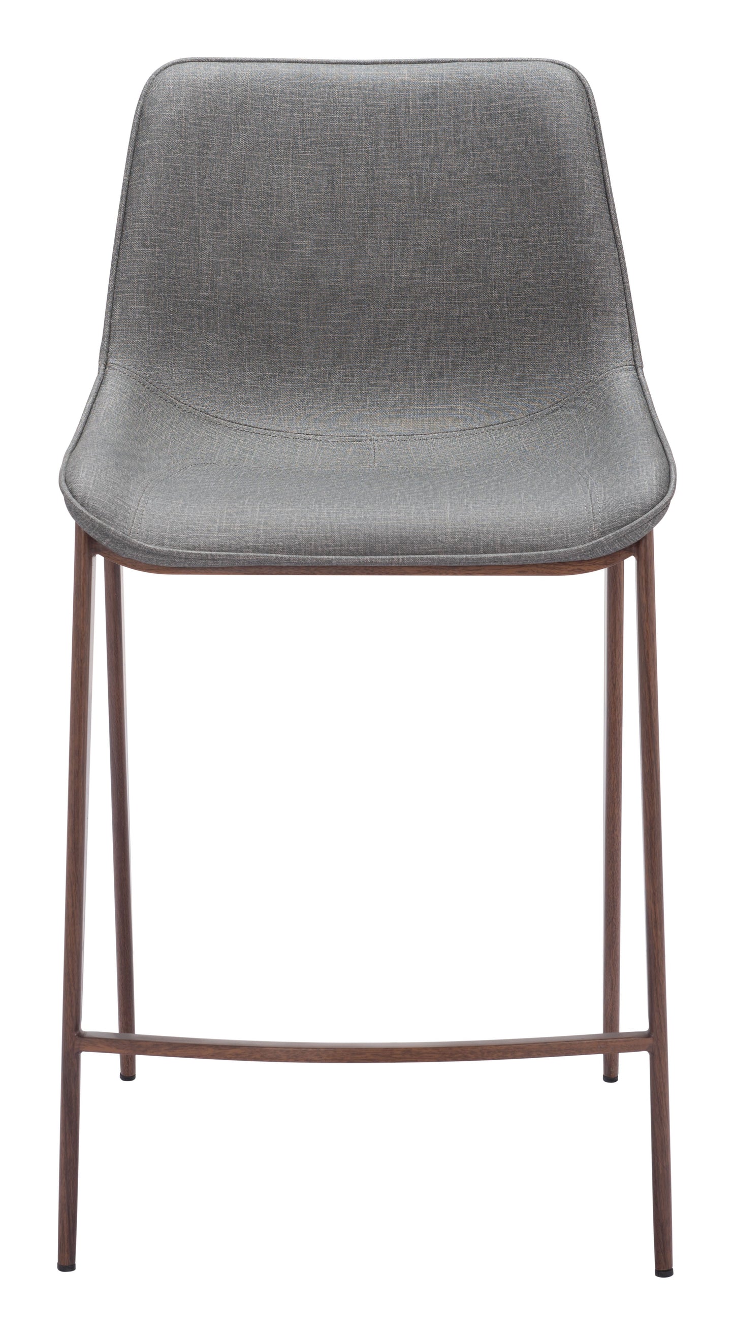 Magnus Counter Stool (Set of 2) Slate Gray & Walnut