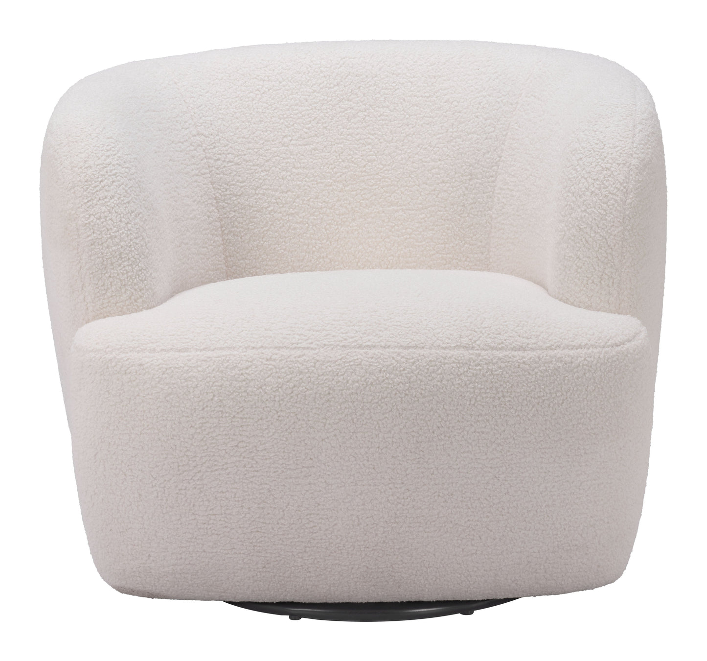 Sarina Swivel Lounge Chair With Velvety Soft Fabric