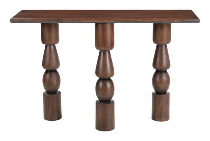 Split Console Table Brown