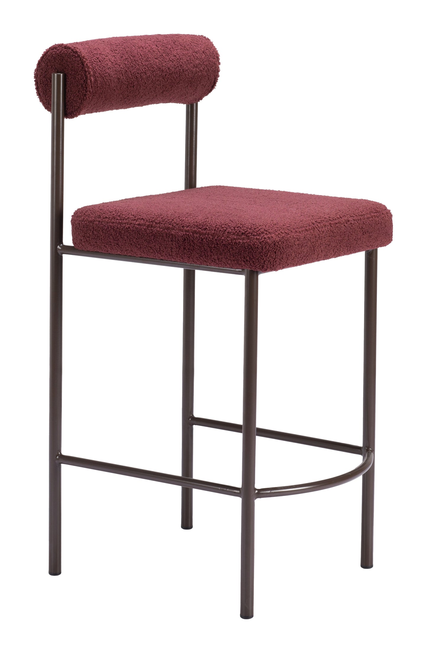 Livorno Counter Stool (Set of 2) Red & Bronze