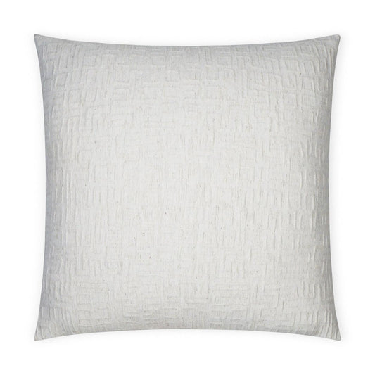 Dustin Solid Textured Ivory Large Throw Pillow With Insert Throw Pillows LOOMLAN By D.V. Kap