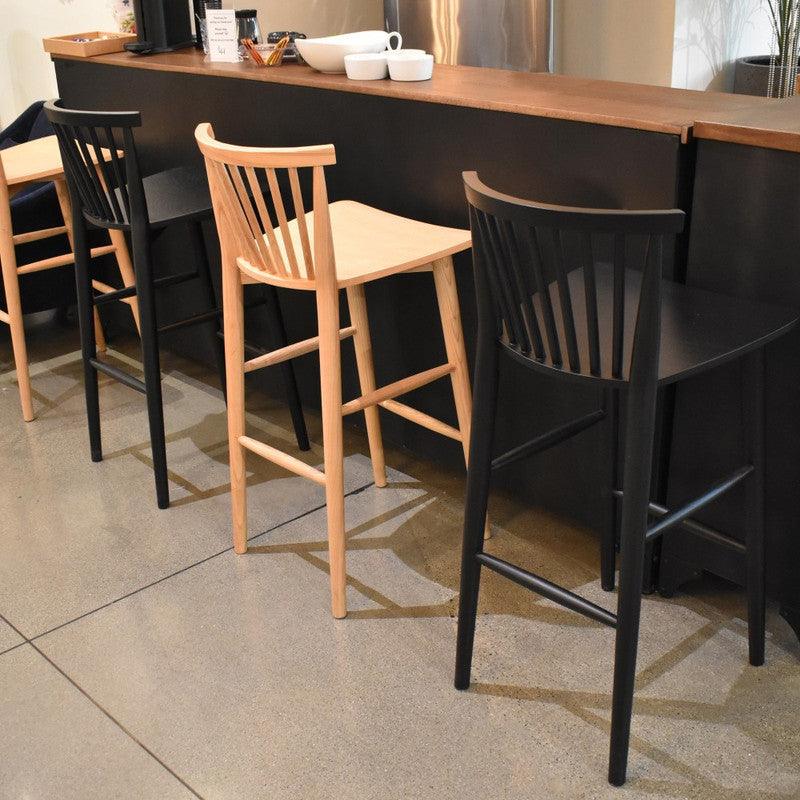 Easton Counter Stool - Black Counter Stools LOOMLAN By LHImports