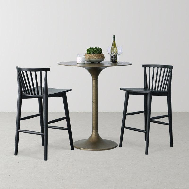 Easton Counter Stool - Black Counter Stools LOOMLAN By LHImports