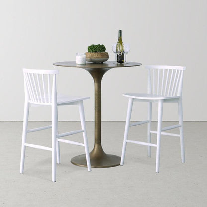 Easton Counter Stool - White Counter Stools LOOMLAN By LHImports