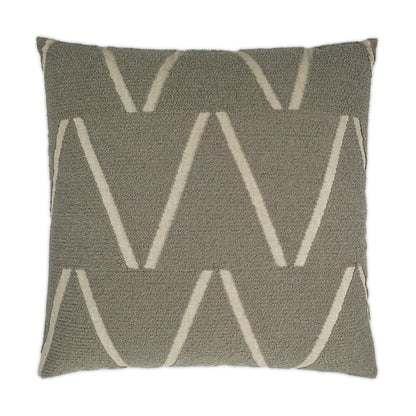 Edge Of Glory Mink Global Grey Large Throw Pillow With Insert Throw Pillows LOOMLAN By D.V. Kap