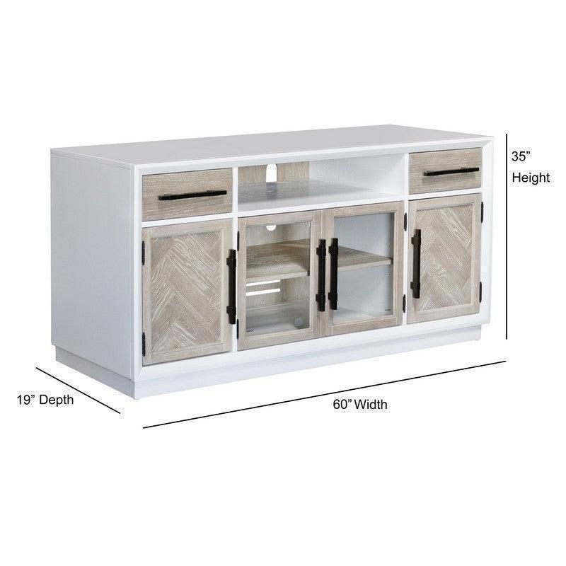 Entertainment Wall Unit With Light For TV Up to 60" Entertainment Wall Unit LOOMLAN By Panama Jack