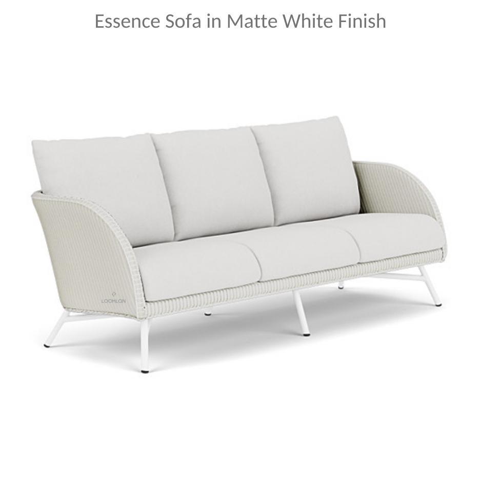 Essence Sofa All Weather Wicker Furniture Made in USA Outdoor Sofas & Loveseats LOOMLAN By Lloyd Flanders