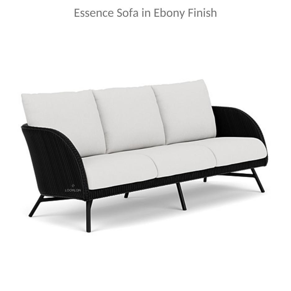 Essence Sofa All Weather Wicker Furniture Made in USA Outdoor Sofas & Loveseats LOOMLAN By Lloyd Flanders