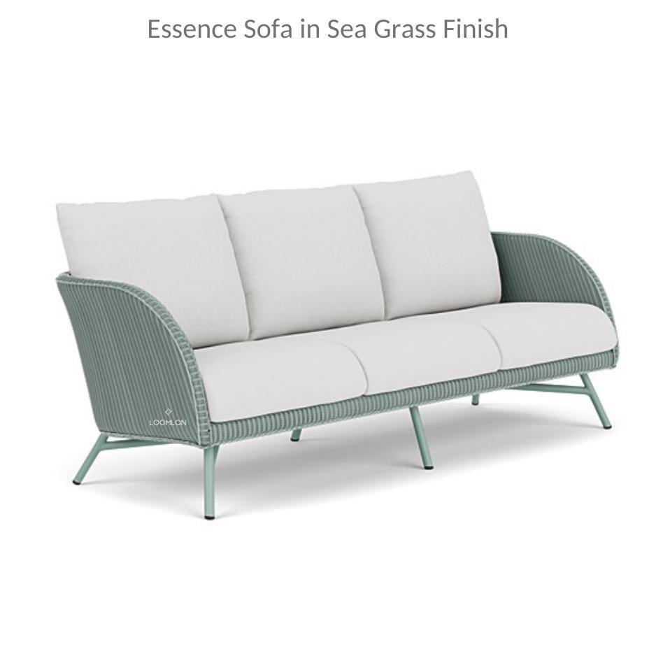 Essence Sofa All Weather Wicker Furniture Made in USA Outdoor Sofas & Loveseats LOOMLAN By Lloyd Flanders