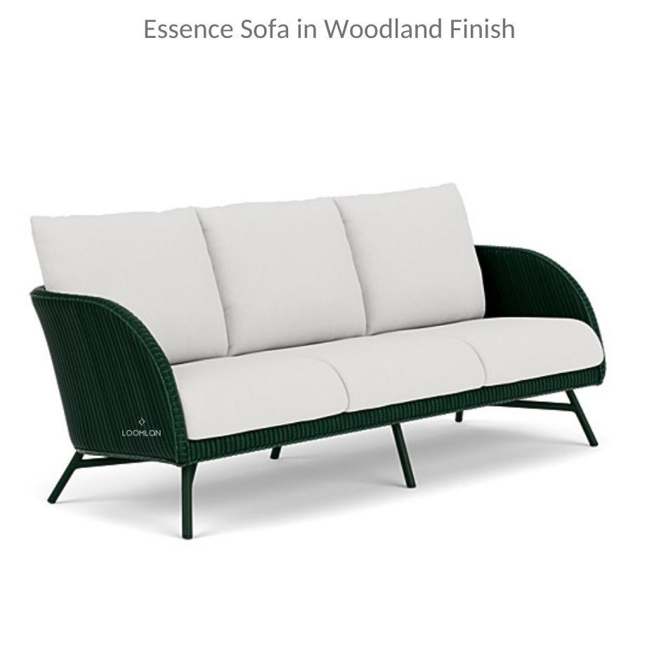 Essence Sofa All Weather Wicker Furniture Made in USA Outdoor Sofas & Loveseats LOOMLAN By Lloyd Flanders